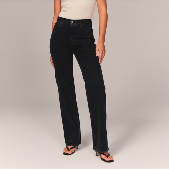 90s black denim Abercrombie + Fitch - Picture 4 of 9